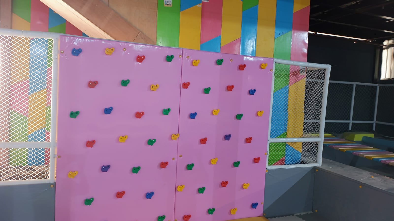 Climbing wall installation and maintenance